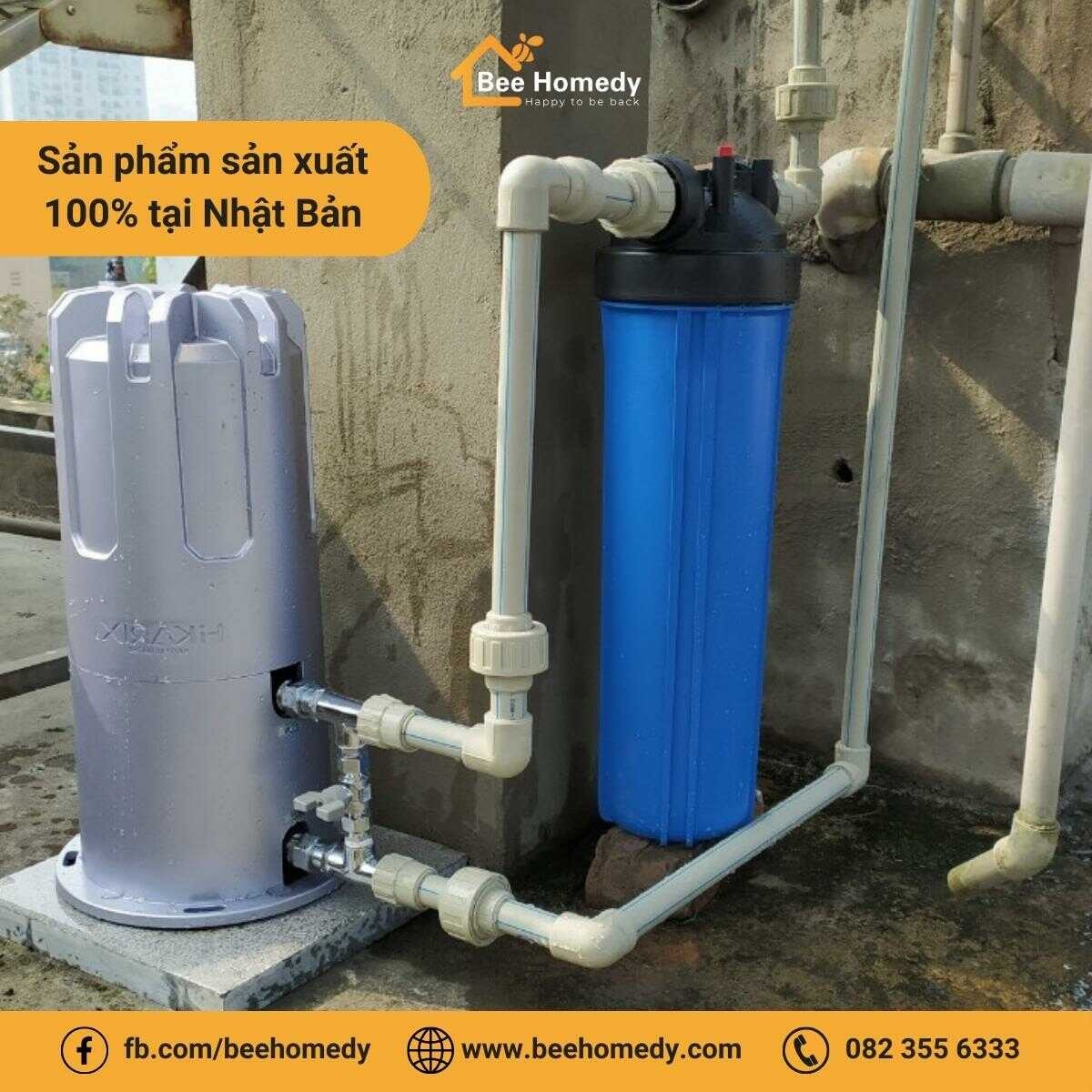 Hệ thống lọc nước tổng Hikarix được nhập khẩu nguyên chiếc từ Nhật Bản.