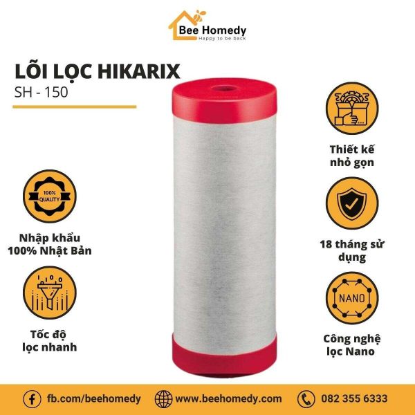 Lõi lọc nước Hikarix Sh-150 sử dụng cho máy lọc nước Hikarix SH-1500.